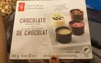 Mängden socker i Chocolate dessert cups