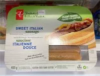 Mängden socker i Plant Based Sweet Italian Sausage - Simulated Pork