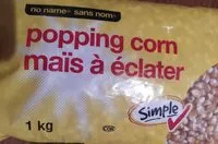 Mängden socker i Popping corn