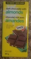 Mängden socker i Dark Chocolate with Almonds