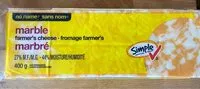 Mängden socker i Fromage farmer's marbré