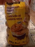 Mängden socker i Bagels cannelle et raisins secs