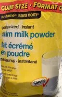 Mängden socker i Instant Skim Milk Powder