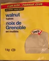 Mängden socker i Walnut halves