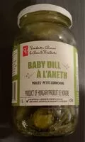 Mängden socker i Baby dill pickles