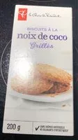 Mängden socker i Biscuits Noix de Coco grillés