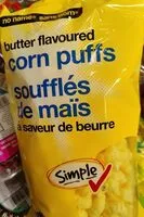 Mängden socker i Soufflés de maïs