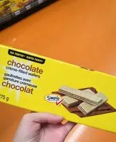 Mängden socker i Gaufrettes avec garniture crémeuse chocolat