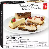 Mängden socker i Sliced cheesecake selection