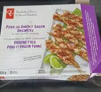 Mängden socker i Brochettes porc et bacon fumé