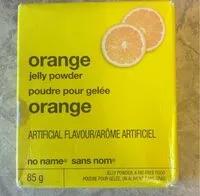 Mängden socker i Orange jelly powder