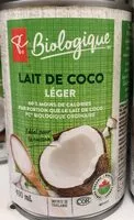 Mängden socker i Lait de coco leger