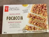 Mängden socker i Focaccia baccon et oignons