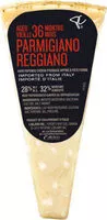 Mängden socker i Aged months parmigiano reggiano