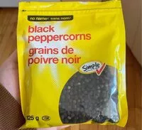 Mängden socker i Black Peppercorns