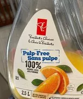 Mängden socker i Pulp-free orange juice100%