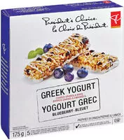 Mängden socker i Greek yogurt coated blueberry granola bars