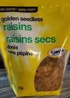 Mängden socker i Raisins secs dorés sans pépins