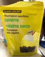 Mängden socker i Thompson Seedless raisins
