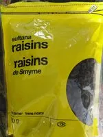 Mängden socker i Raisins secs de Smyrne