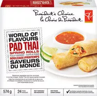 Mängden socker i Pad thai spring rolls
