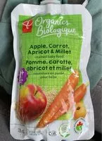 Mängden socker i Apple carrot apricot and millet