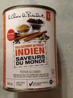 Mängden socker i Mulligatawny au poulet indien