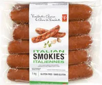 Mängden socker i Italian smokies fully cooked smoked pork sausages