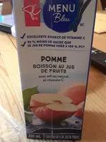 Mängden socker i Jus de pomme