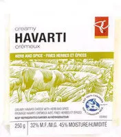 Mängden socker i Creamy havarti cheese with herb and spice