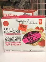 Mängden socker i Crispy Snacks with Strawberry Filling