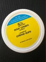 Mängden socker i Crème sure 5%