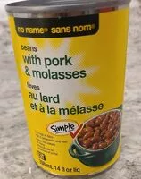 Mängden socker i Beans with Pork & Molasses
