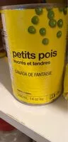 Mängden socker i Petits pois - Sucrés et tendres