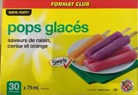 Mängden socker i Pops glacés