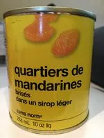 Mängden socker i Quartiers de mandarines