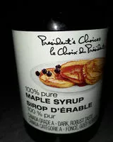 Mängden socker i PC 100% Pure Maple Syrup