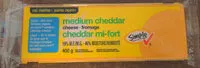 Mängden socker i Medium light cheddar cheese