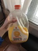 Mängden socker i With pulp orange juice not from concentrate