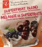 Mängden socker i Mélange de superfruits, cerises douces foncées, bleuet, mûres