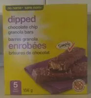 Mängden socker i Dipped Chocolate Chip Granola Bars