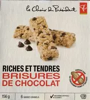 Mängden socker i Riches et tendres brisures de chocolat