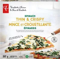 Mängden socker i Thin & crispy spinach pizza