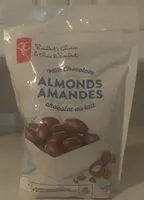 Mängden socker i Milk Chocolate Covered Almonds