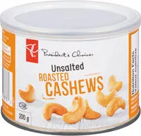 Mängden socker i Unsalted roasted cashews