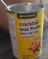 Mängden socker i Cocktail aux fruits