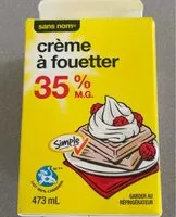 Mängden socker i Creme a fouetter