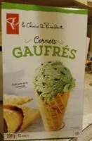 Mängden socker i Cornet gaufrés