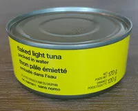 Mängden socker i Thon pâle émietté emballé dans l'eau