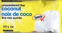 Mängden socker i Noix de coco fine non sucre